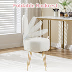Table Chair with Pillow Vanity Hidden Storage Foldable