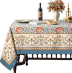 Table Cloth Rectangle Cotton Linen French Designer Pattern