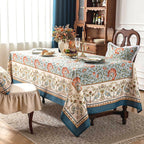 Table Cloth Rectangle Cotton Linen French Designer Pattern