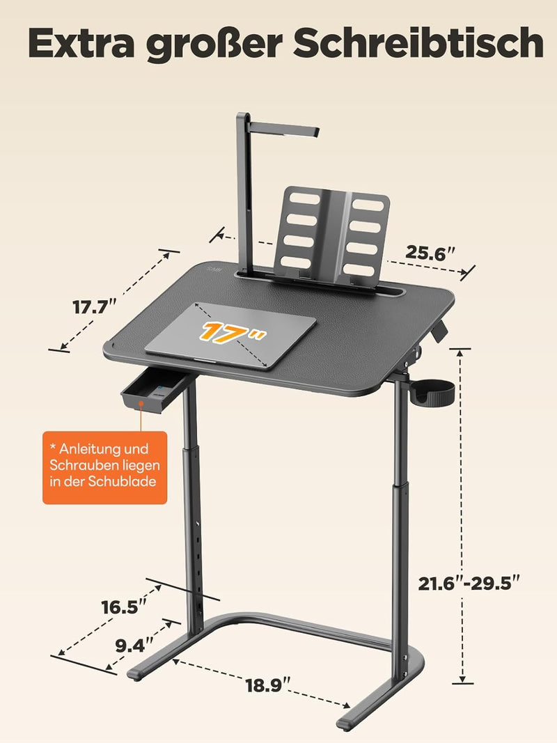 C Table for Sofa Chair Laptop Desk Living