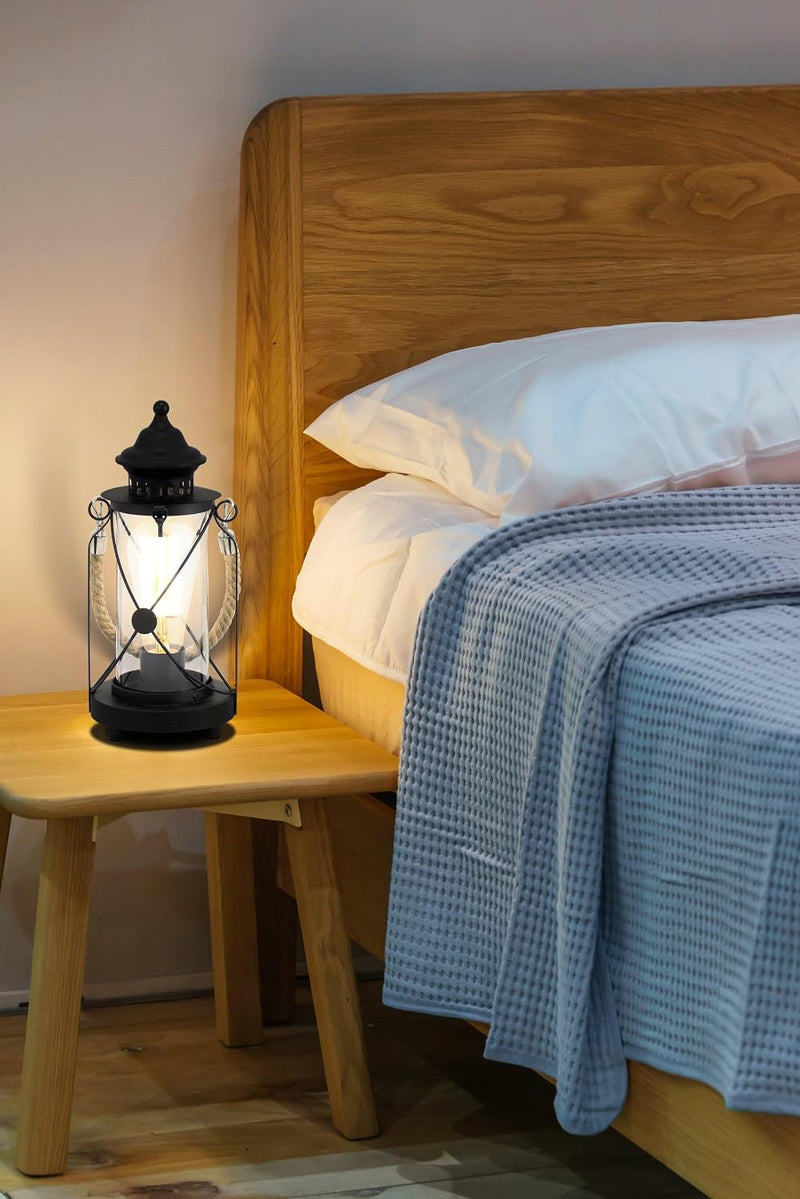 Table Lamp 1-Flame Vintage Light Lantern