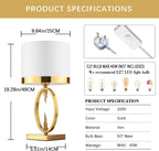 Table Lamp Modern Light Luxury E27 Nightstand Lamps