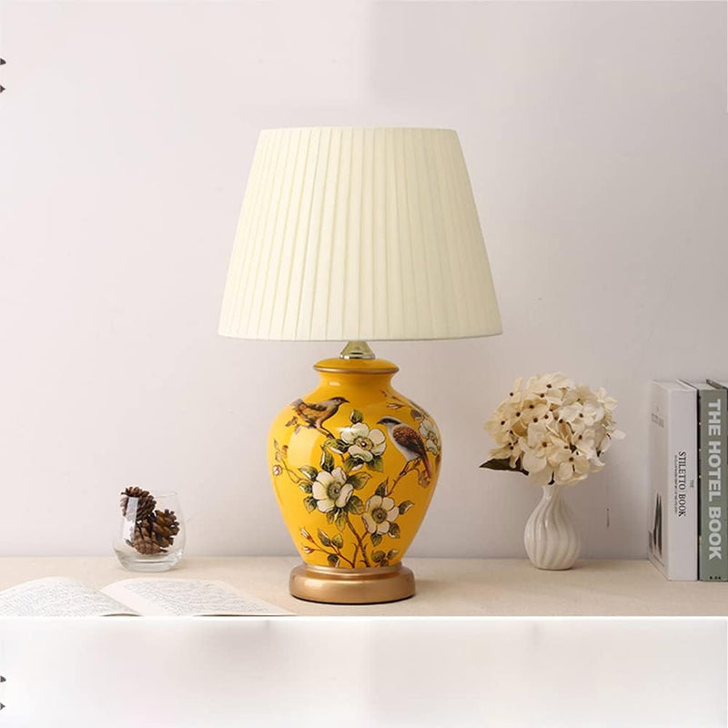 Table Lamp Retro Ceramic Living Room Bedside Vintage