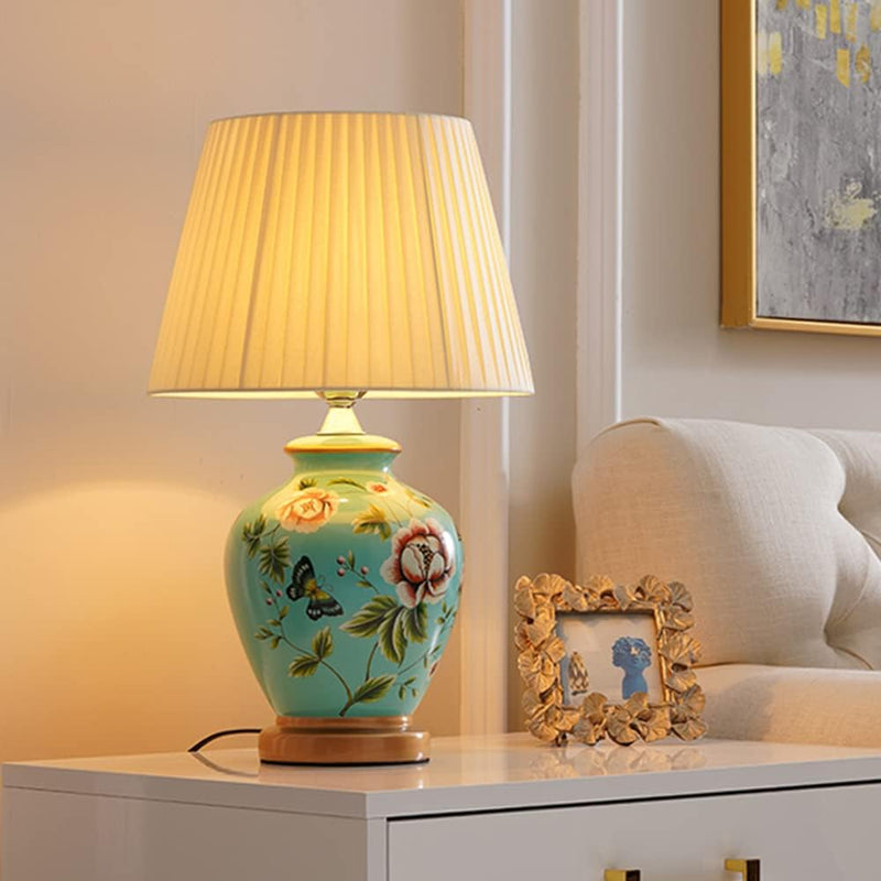 Table Lamp Retro Ceramic Living Room Bedside Vintage