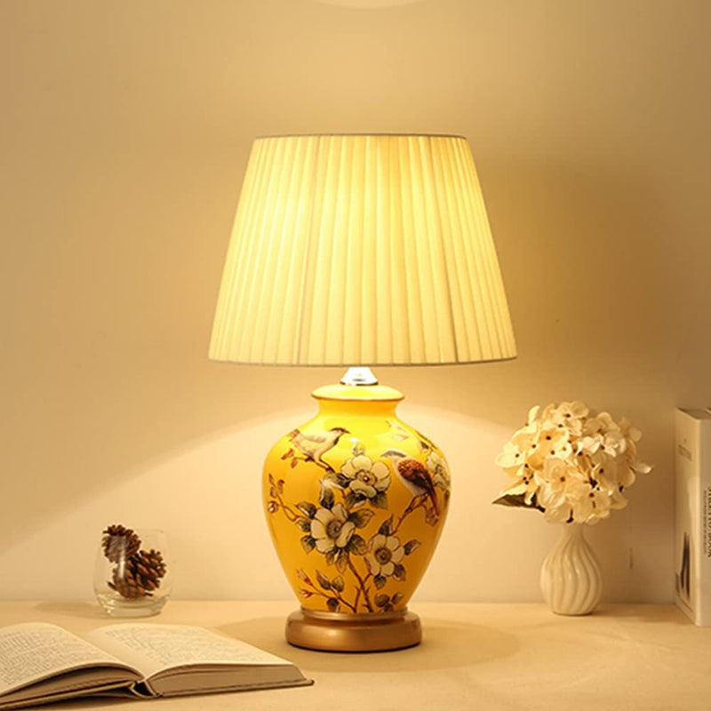 Table Lamp Retro Ceramic Living Room Bedside Vintage