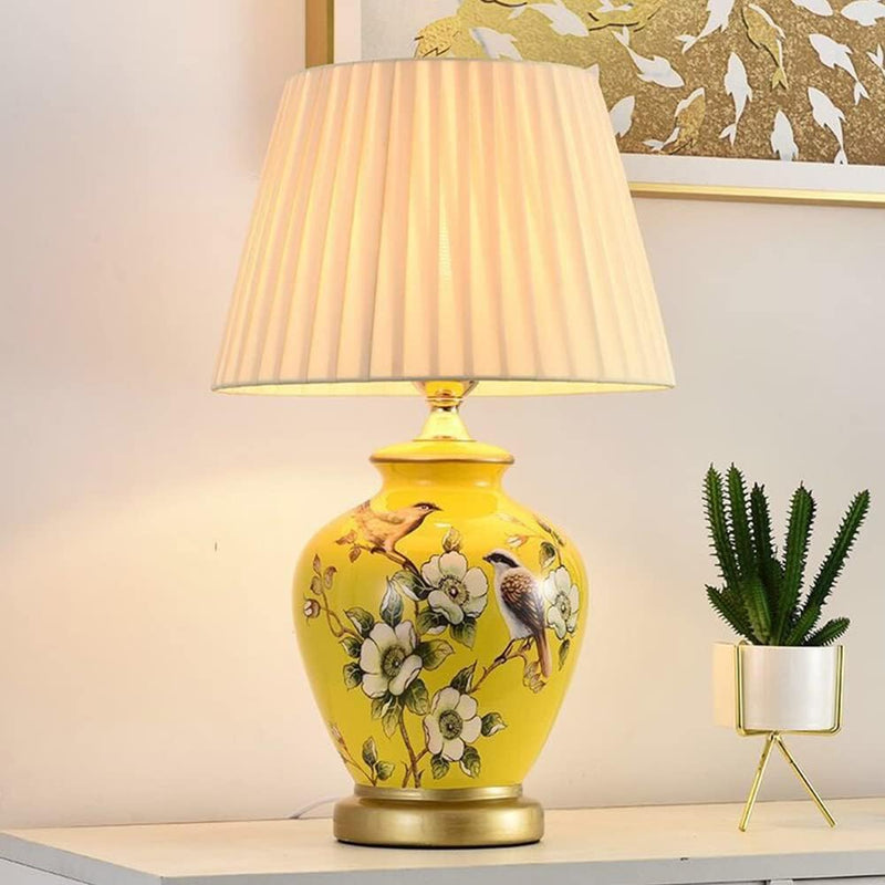 Table Lamp Retro Ceramic Living Room Bedside Vintage