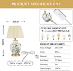 Table Lamp Retro Ceramic Living Room Bedside Vintage