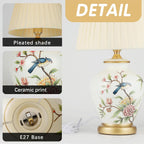 Table Lamp Retro Ceramic Living Room Bedside Vintage