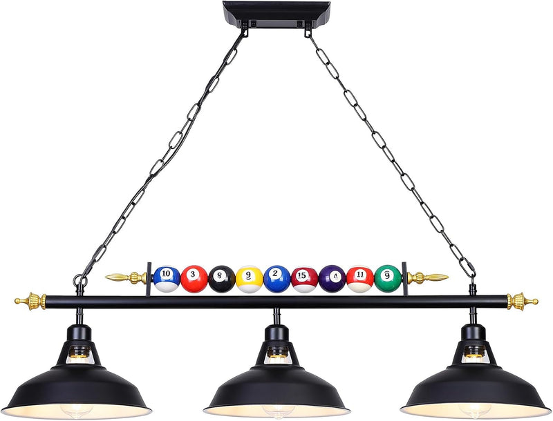 Table Light with 3 Matte Metal Shades
