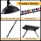 Table Light with 3 Matte Metal Shades