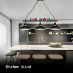Table Light with 3 Matte Metal Shades