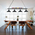 Table Light with 3 Matte Metal Shades