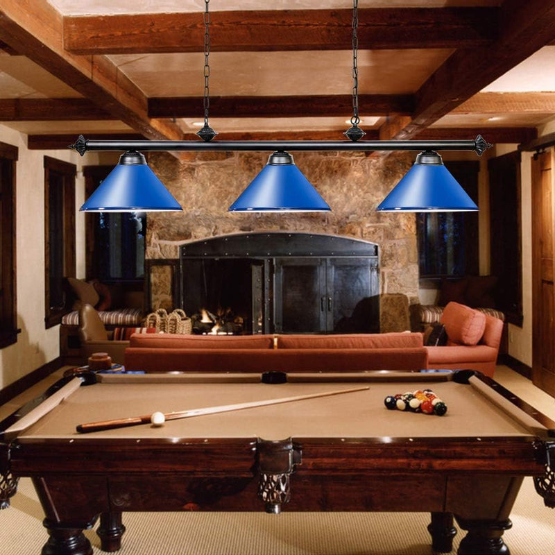 Table Lights with 3 Metal Shades for 7-9FT