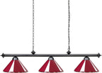 Table Lights with 3 Metal Shades for 7-9FT