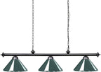 Table Lights with 3 Metal Shades for 7-9FT