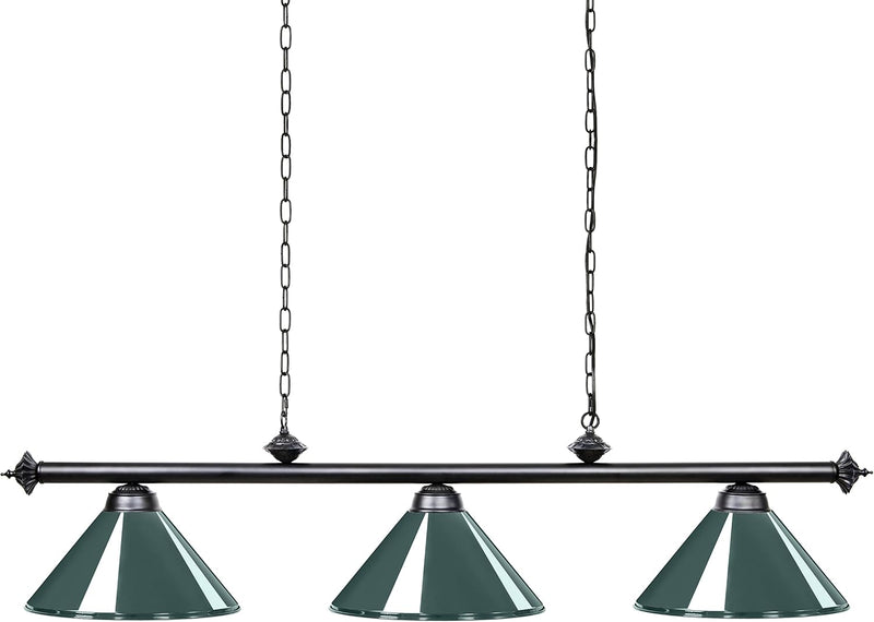 Table Lights with 3 Metal Shades for 7-9FT
