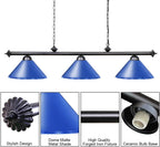 Table Lights with 3 Metal Shades for 7-9FT