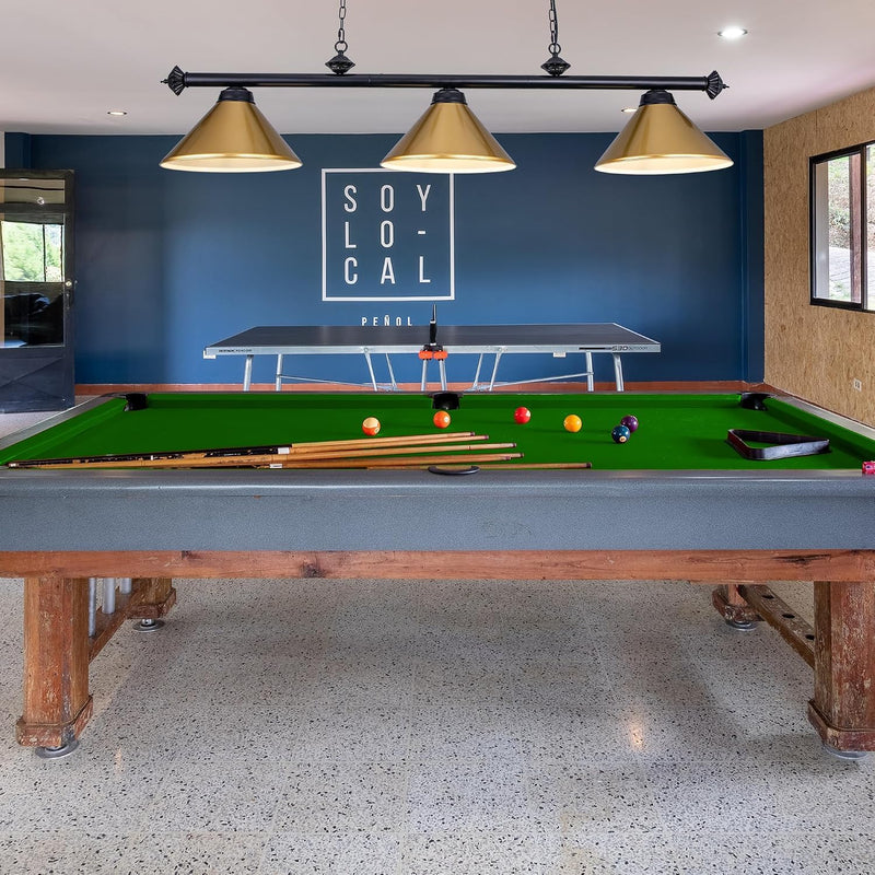 Table Lights with 3 Metal Shades for 7-9FT