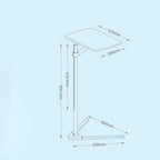 Table Stand Height Adjustable Tray Side for Bed