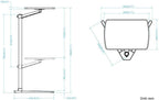 Table Stand Height Adjustable Tray Side for Bed