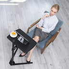 Table Stand Height Adjustable Tray Side for Bed