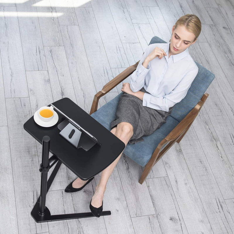 Table Stand Height Adjustable Tray Side for Bed