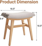 Table Stool Solid Wood Small Vanity Compact Makeup