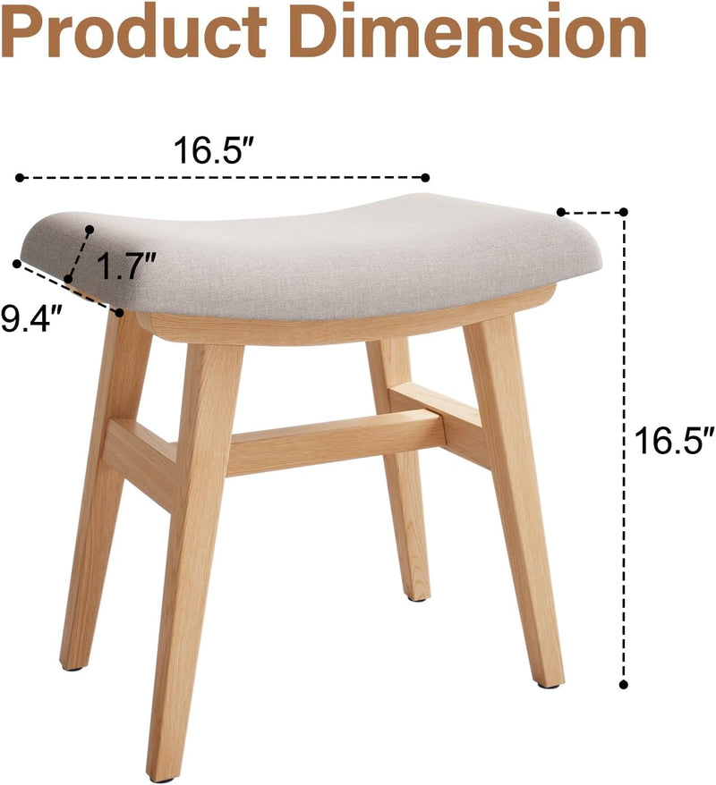 Table Stool Solid Wood Small Vanity Compact Makeup