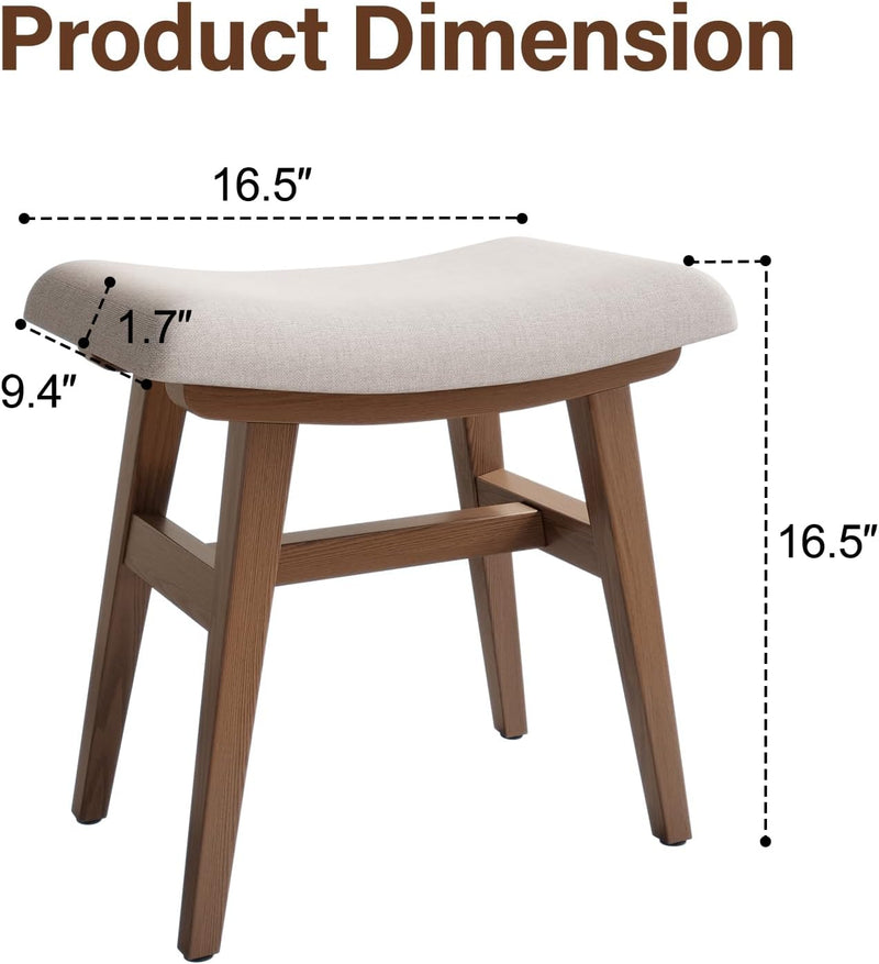 Table Stool Solid Wood Small Vanity Compact Makeup