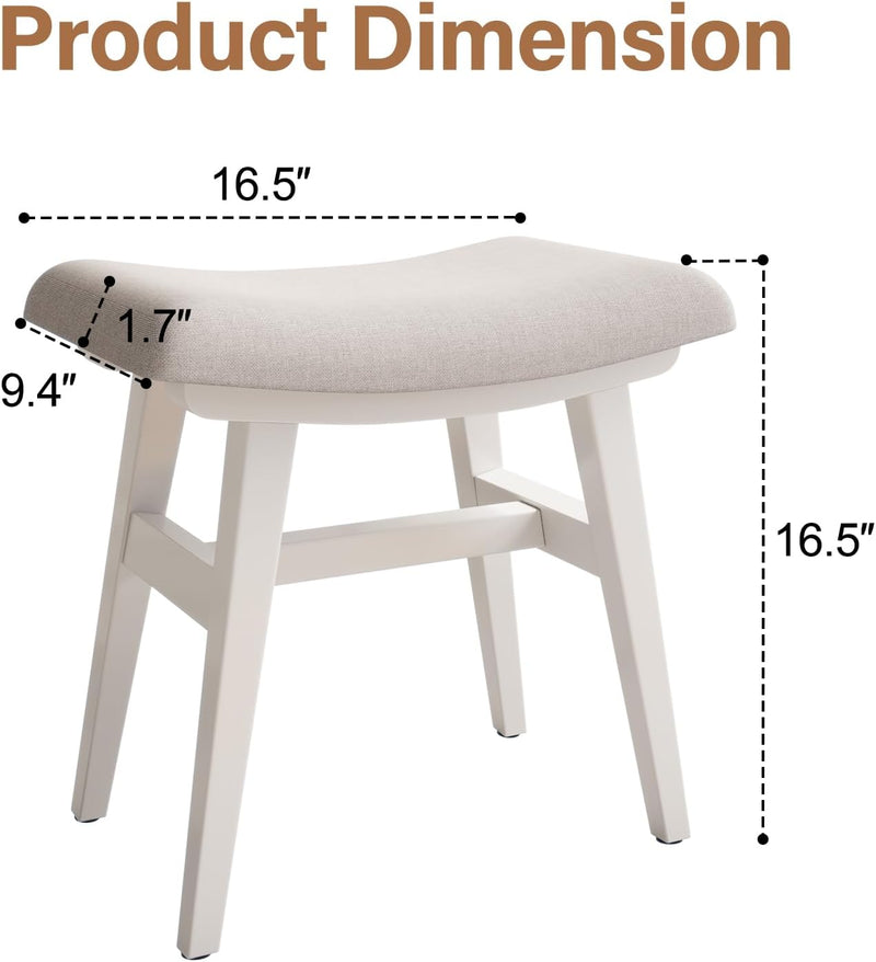 Table Stool Solid Wood Small Vanity Compact Makeup