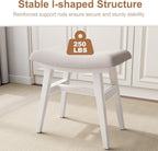 Table Stool Solid Wood Small Vanity Compact Makeup