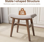 Table Stool Solid Wood Small Vanity Compact Makeup