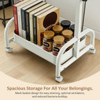Table with Wheels Adjustable Height Mobile Desk Large