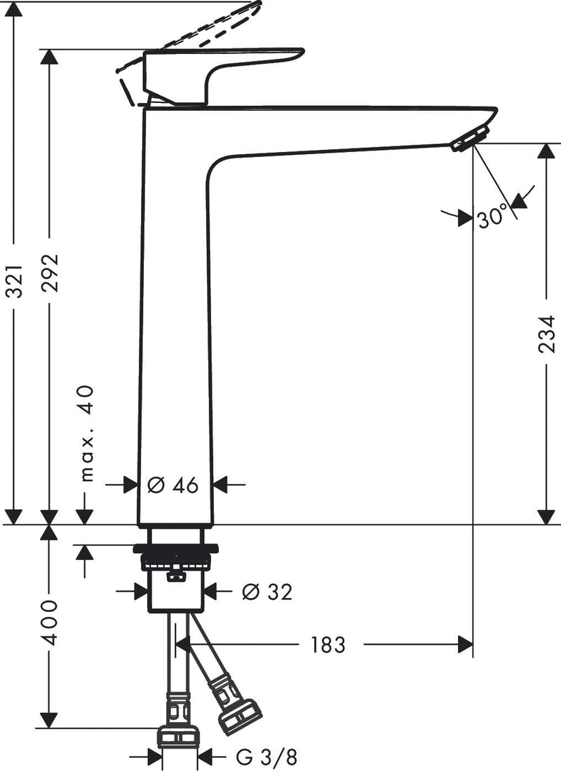 Talis E 110 Coolstart Single-Lever Washbasin Mixer Tap