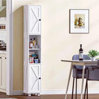 Tall Bathroom Cabinet Storage 180x30x30CM Cupboards Slim