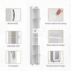 Tall Bathroom Storage Cabinet Slim Unit with Adjustable