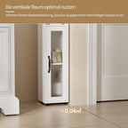 Tall Bathroom Storage Cabinet Slim Unit with Adjustable