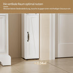 Tall Bathroom Storage Cabinet Slim Unit with Adjustable