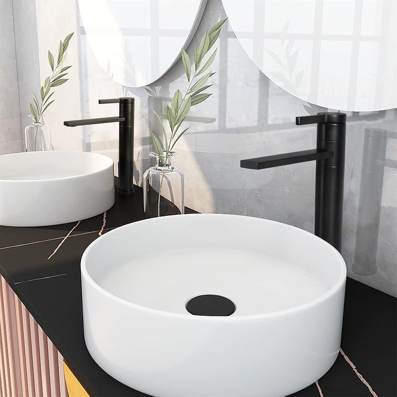 Tall Bathroom Tap 360° Swivel Spout Countertop Basin