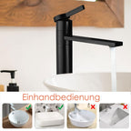 Tall Bathroom Tap 360° Swivel Spout Countertop Basin