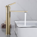 Tall Bathroom Tap Swivel Spout Countertop Basin Mixer