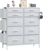 White-10 Drawers