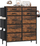 Rustic Brown-10 Drawers
