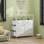 Tall Chest of Drawers 8 Fabric Dresser