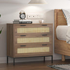 Tall Chest of Drawers Bedroom Rattan Slim 3