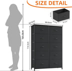 Chest of Drawers for Bedroom 10 Fabric Tall