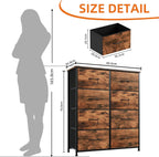 Chest of Drawers for Bedroom 10 Fabric Tall