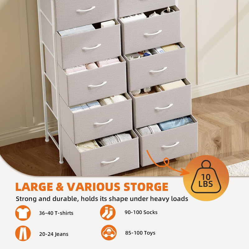 Chest of Drawers for Bedroom 10 Fabric