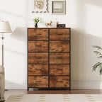 Chest of Drawers for Bedroom 10 Fabric Tall