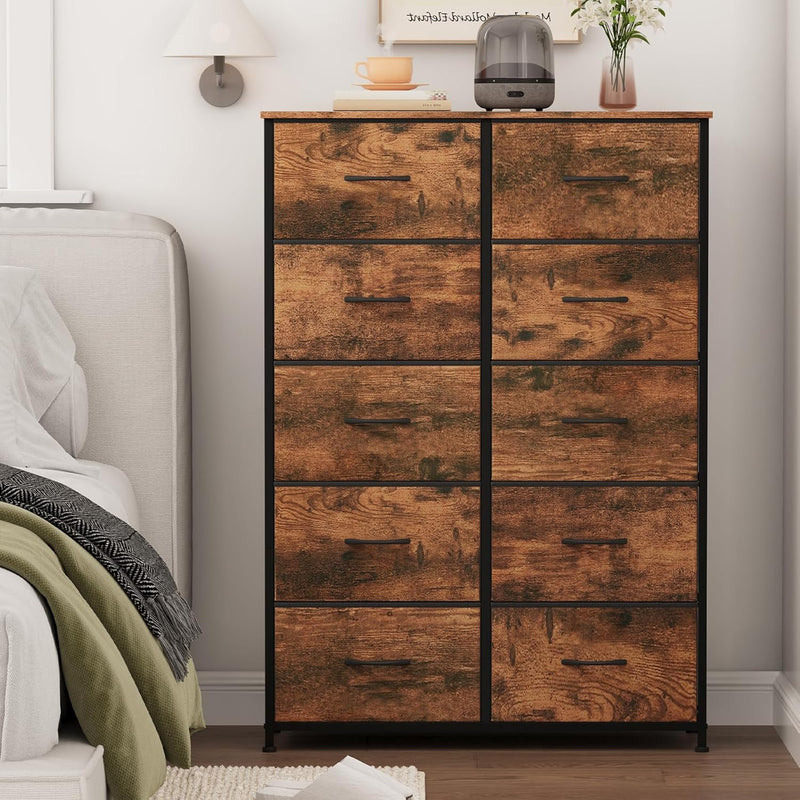 Chest of Drawers for Bedroom 10 Fabric Tall
